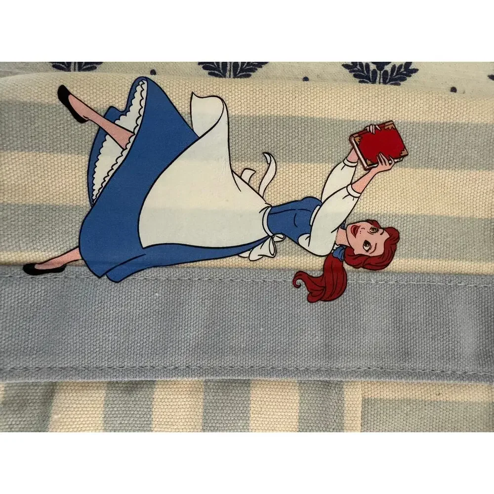 Disney Belle Striped Double Sided Custom Made Trader Joes Mini Tote